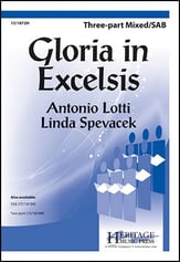 Gloria in Excelsis Three-Part Mixed choral sheet music cover